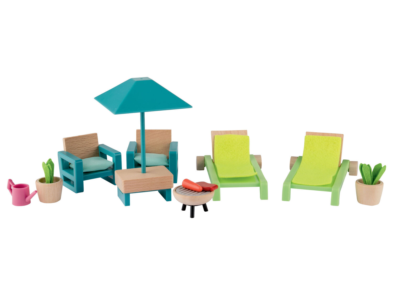 Set mobili in miniatura o set personaggi per casa delle bambole Playtive, prezzo ...