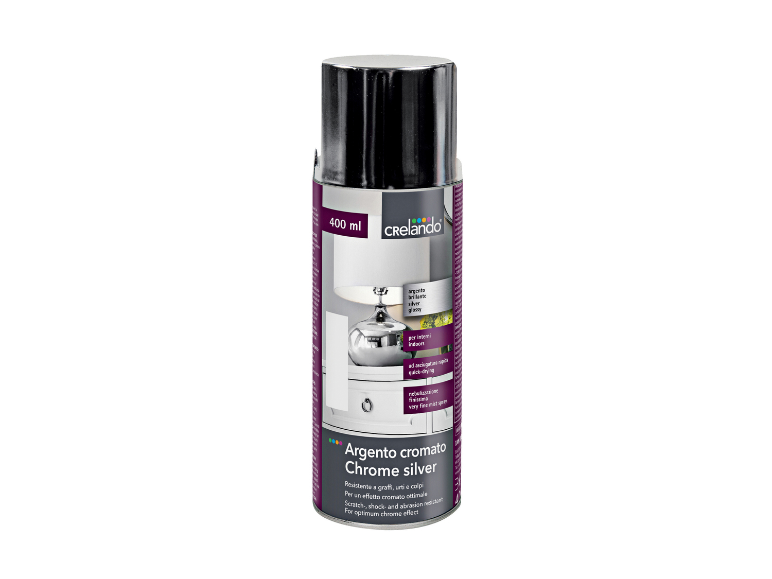 Vernice spray effetto pietra, metallica o argento Crelando, prezzo 3.99 € ...