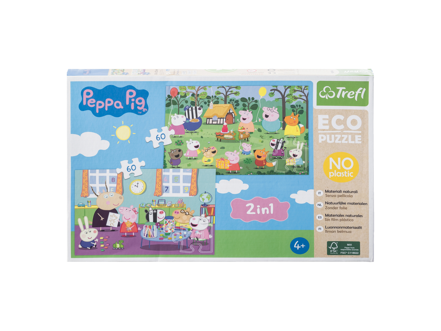 Puzzle per bambini 2 in 1 Avengers, PeppaPig, Paw Patrol, SAM, Frozen Fsc, prezzo ...