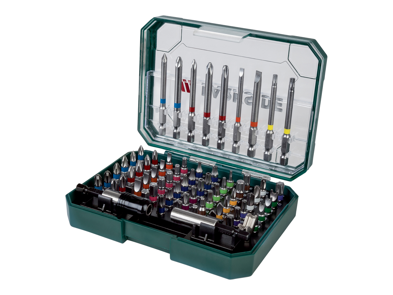 Set bit Parkside, prezzo 9.99 €
56 o 71 pezzi
Caratteristiche
- VPA-5891