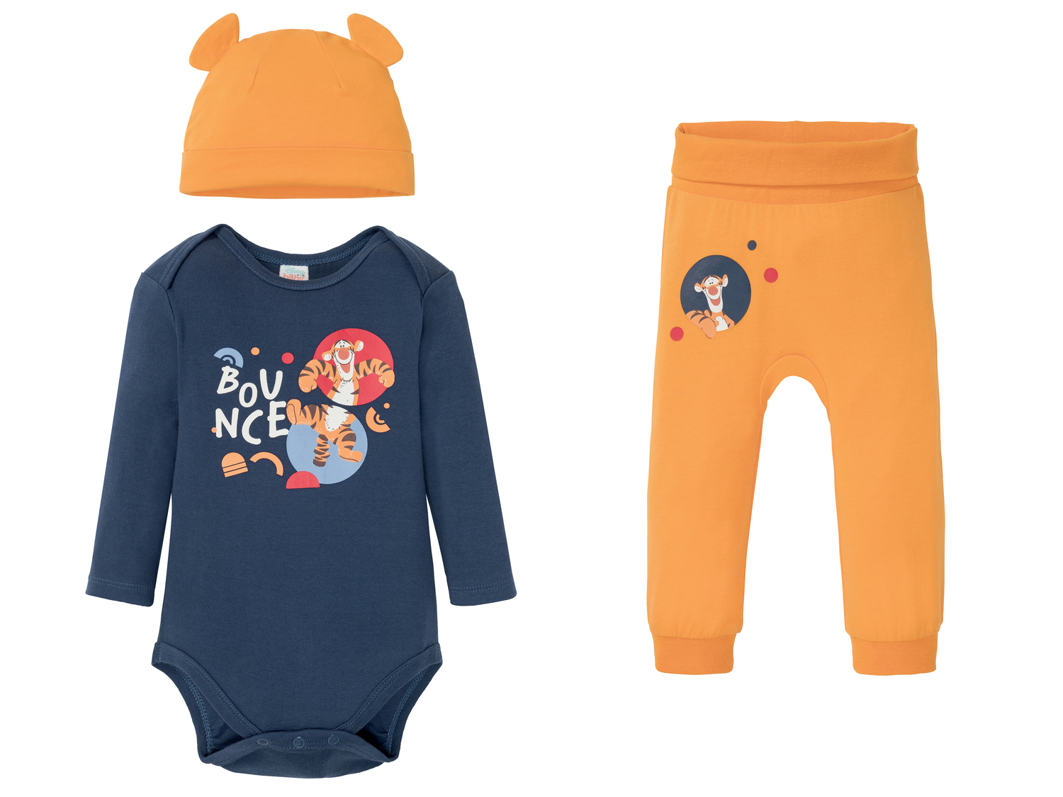 Coordinato per neonato Oeko-tex, prezzo 8.99 €
3 pezzi - Misure: 2-24 mesi
Taglie ...