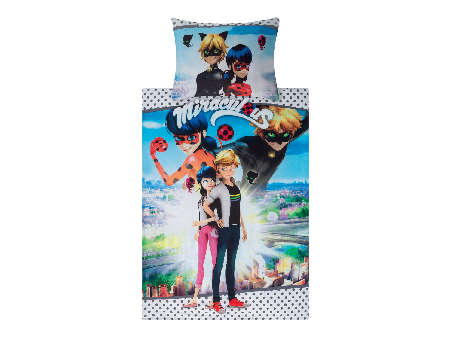 Set copripiumino singolo Miraculous, Star Wars, Frozen 2, Paw Patrol, Peppa Pig ...