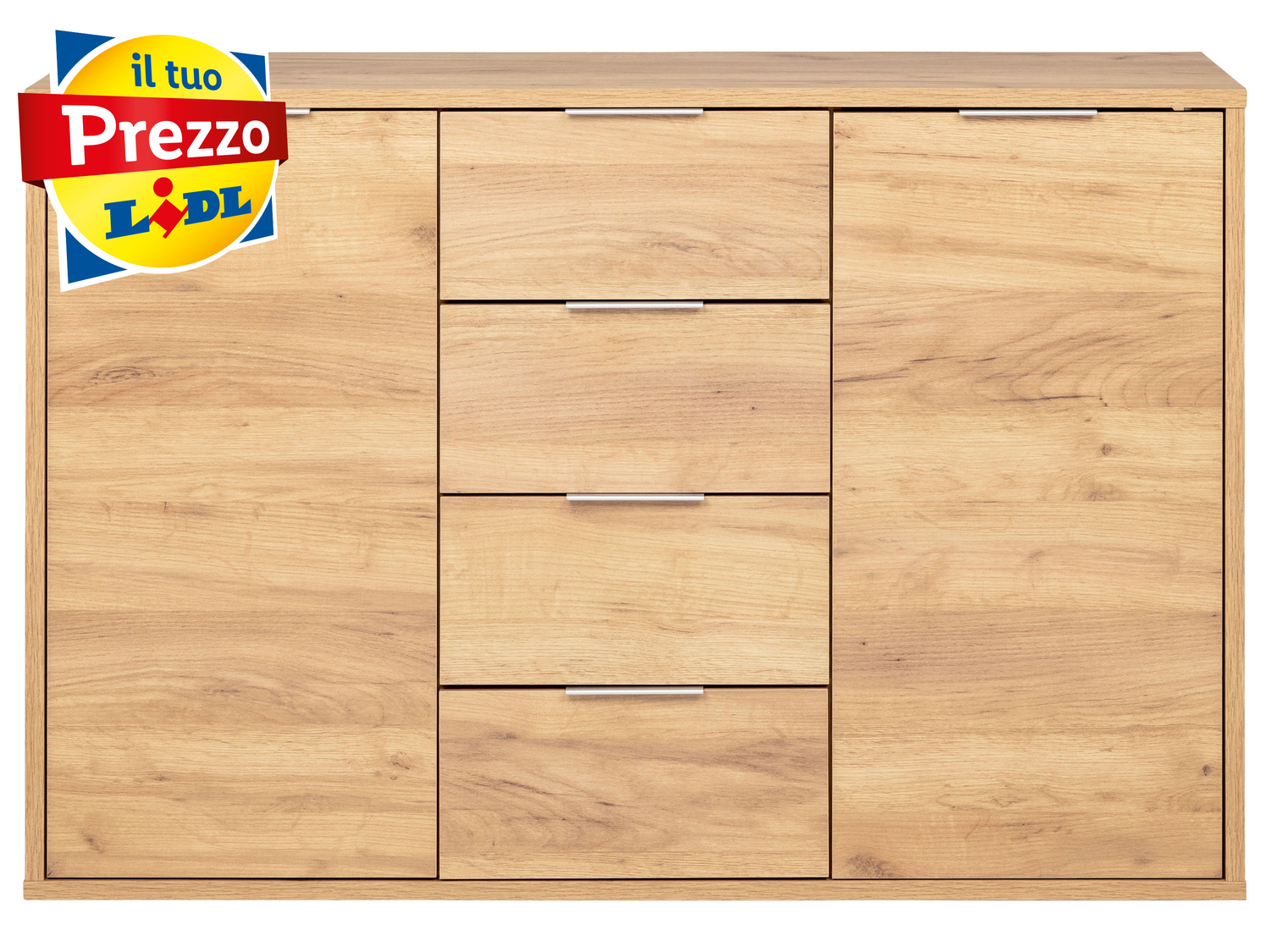 Mobiletto con 2 ante e 4 cassetti Livarno Living, prezzo 75.00 €
- Materiale ...