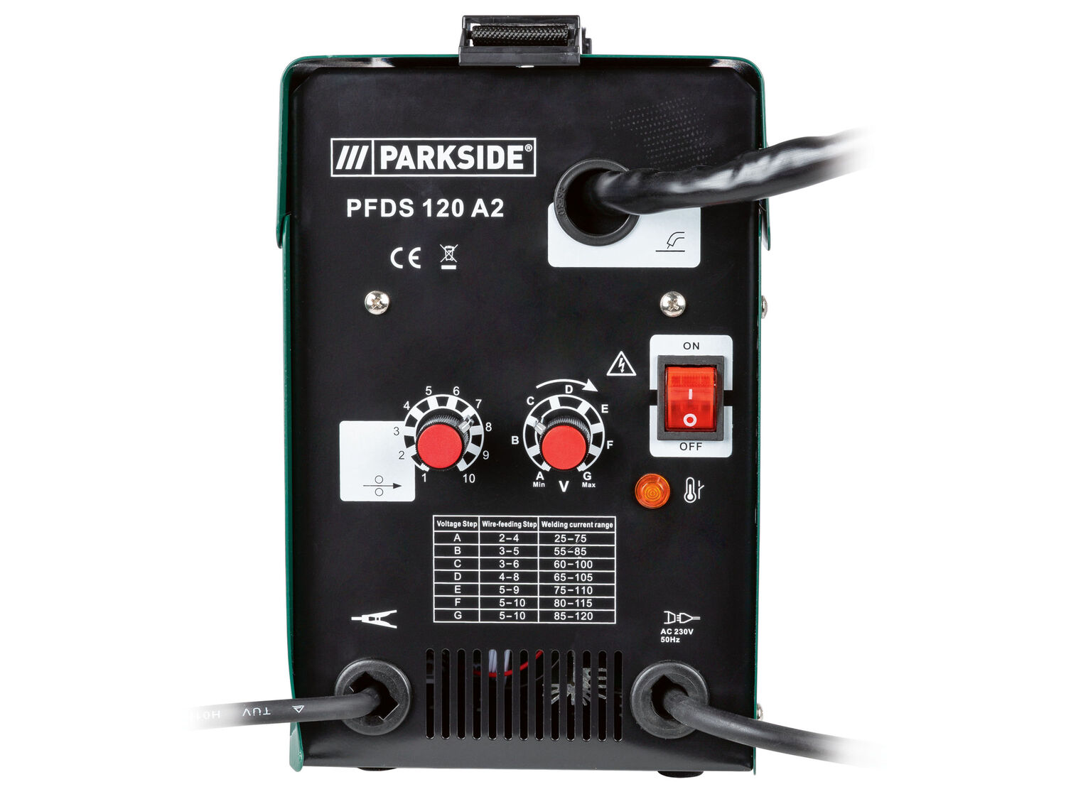 Saldatrice elettrica a filo Parkside, prezzo 99.00 €
- Corrente di saldatura ...