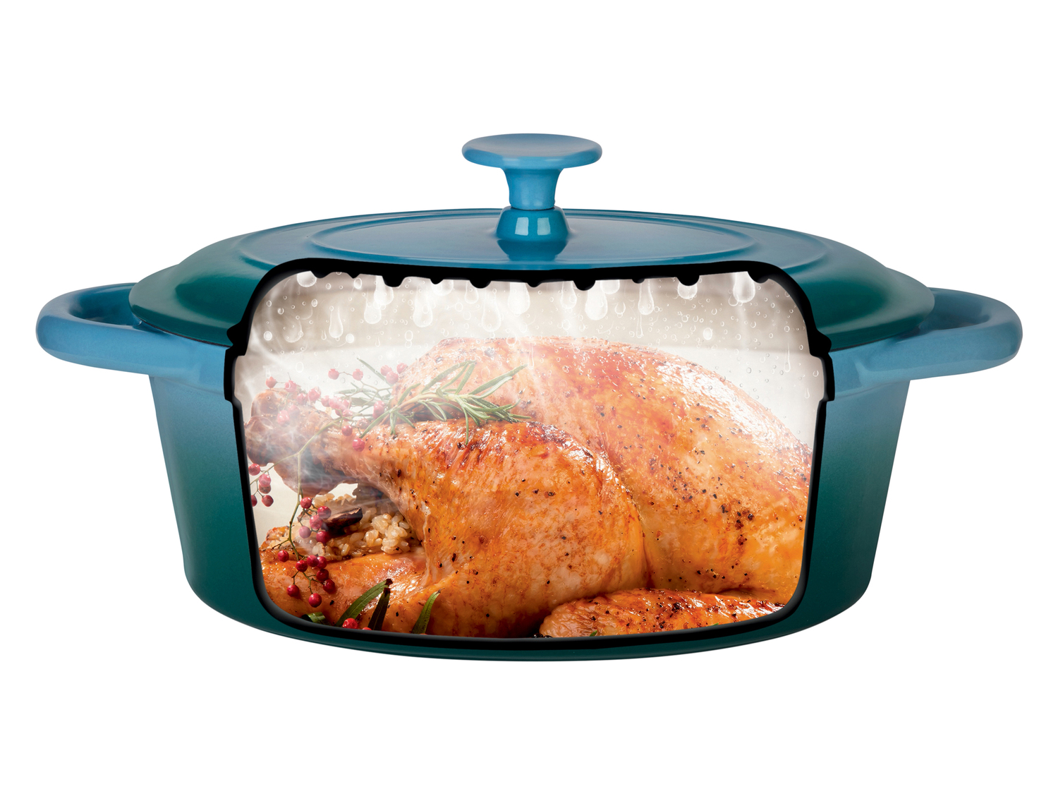 Rostiera con coperchio Ernesto, prezzo 34.99 €
4 L
- Con sistema a goccia: ...