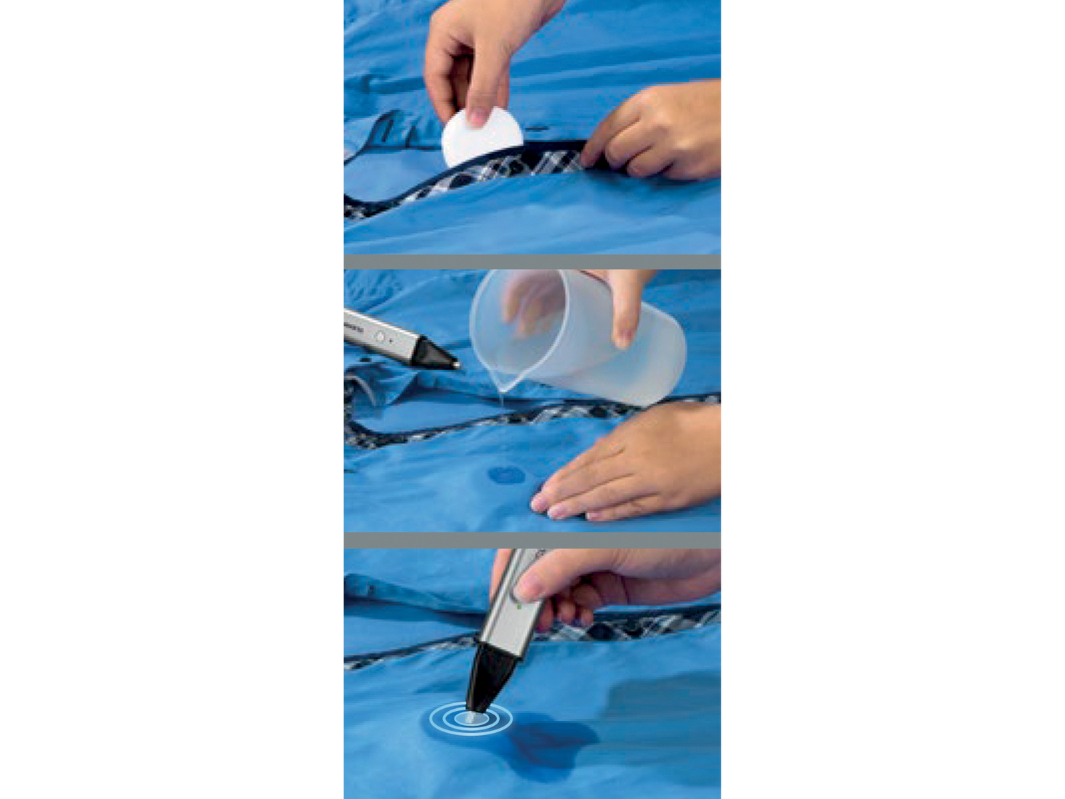 Pennarello smacchiatore a ultrasuoni Cleanmax, prezzo 19.99 €
Smacchiatura con ...