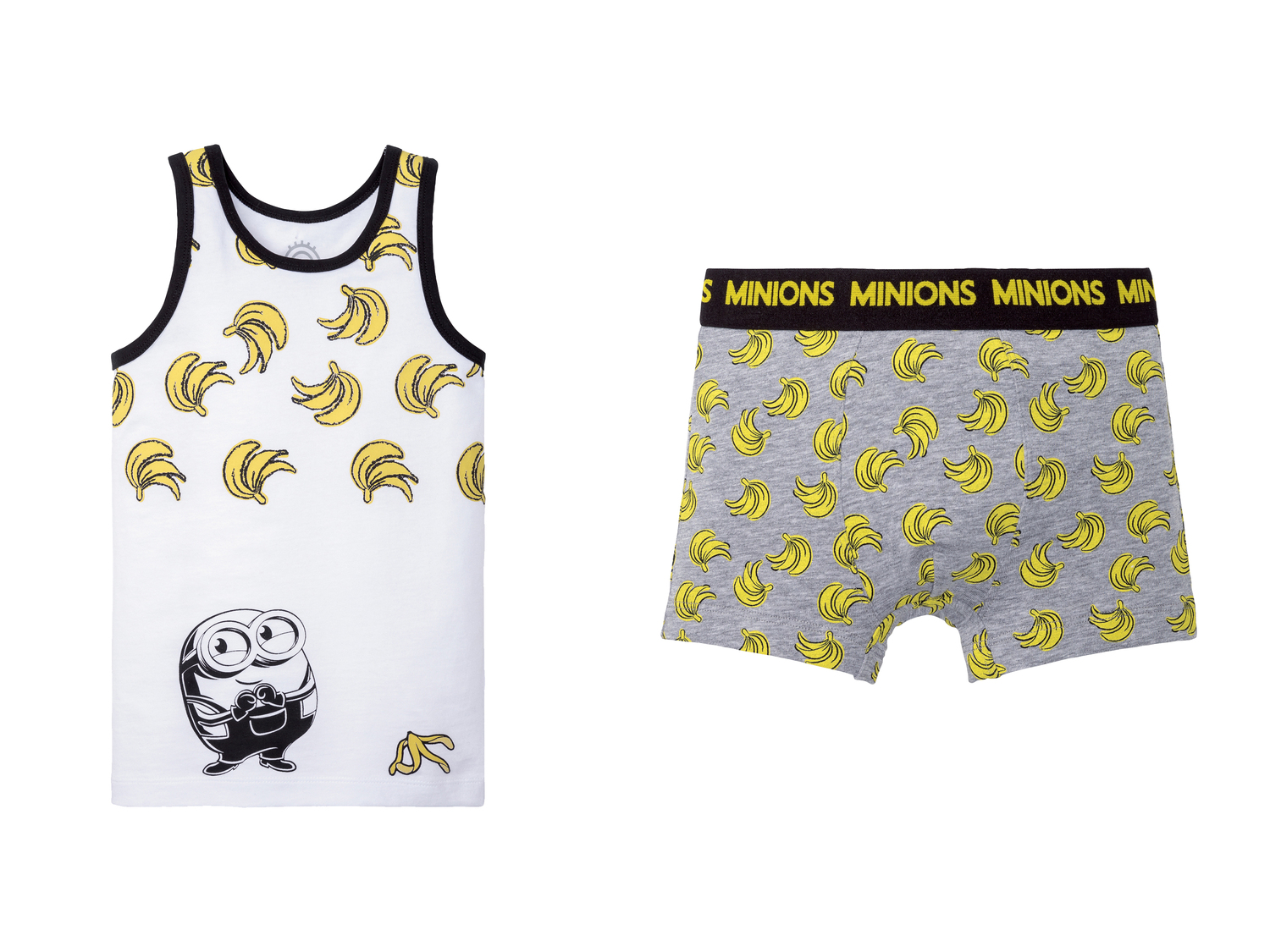 Coordinato intimo per bambini Minions, prezzo 4.99 &#8364; 
Misure: 2-10 anni
Taglie ...