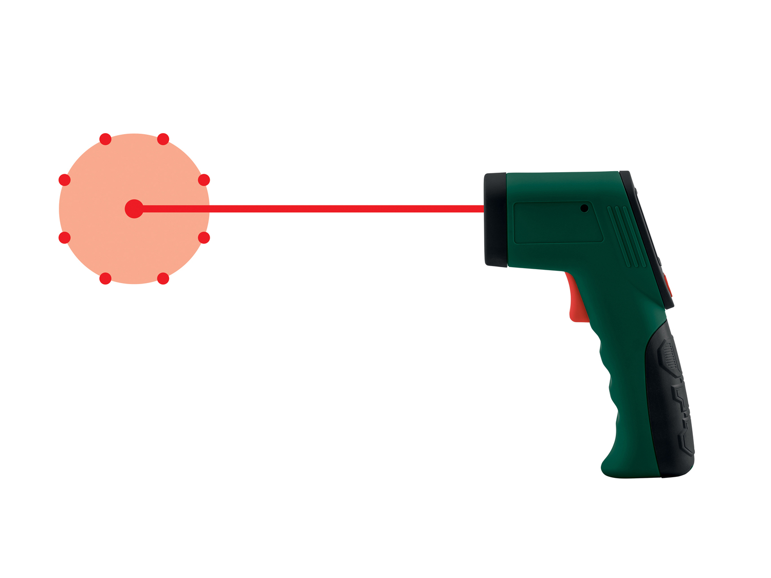 Misuratore di temperatura ad infrarossi Parkside, prezzo 17.99 €
- Laser ...