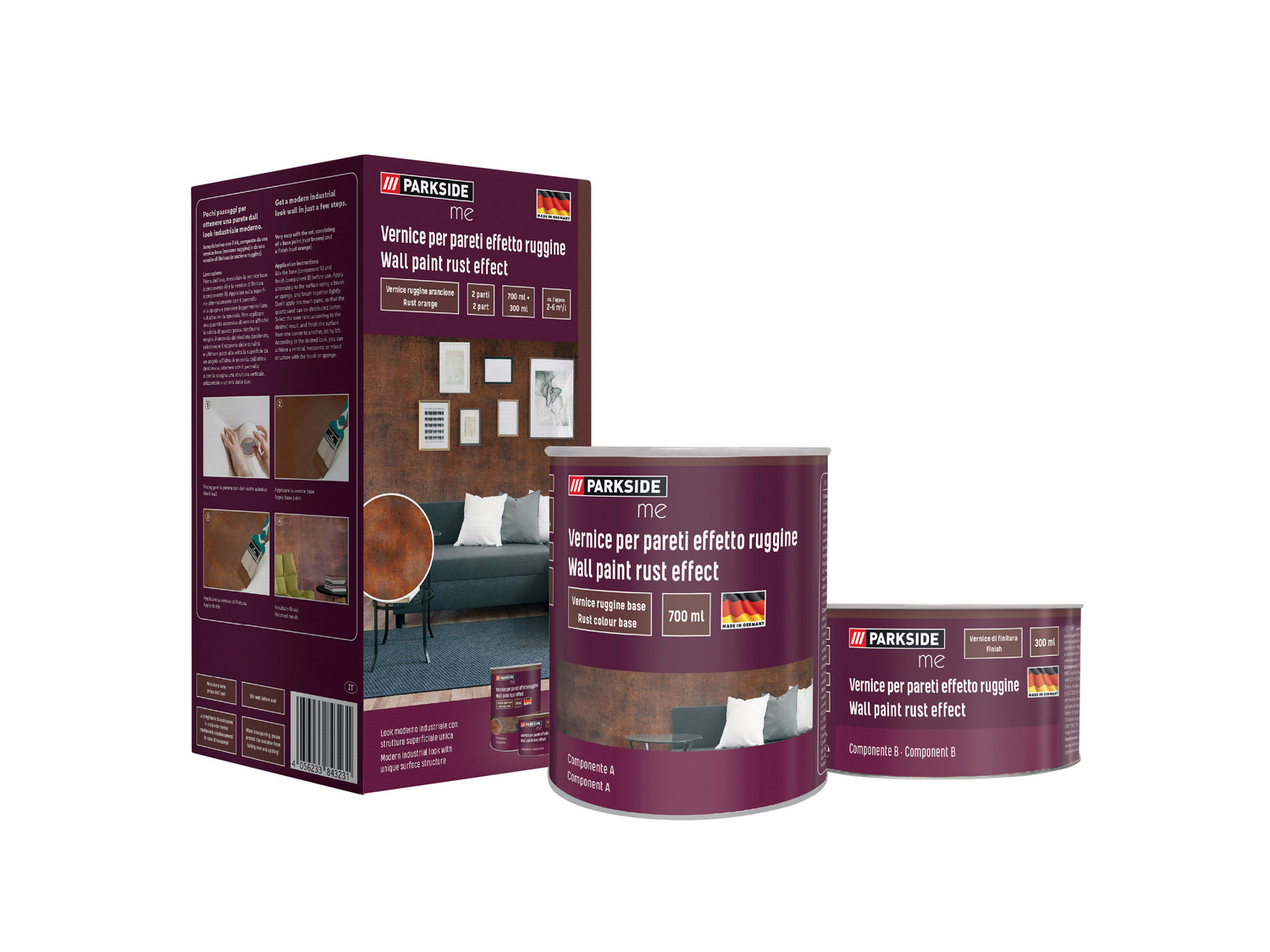 Vernice per pareti Parkside, prezzo 9.99 €
Caratteristiche