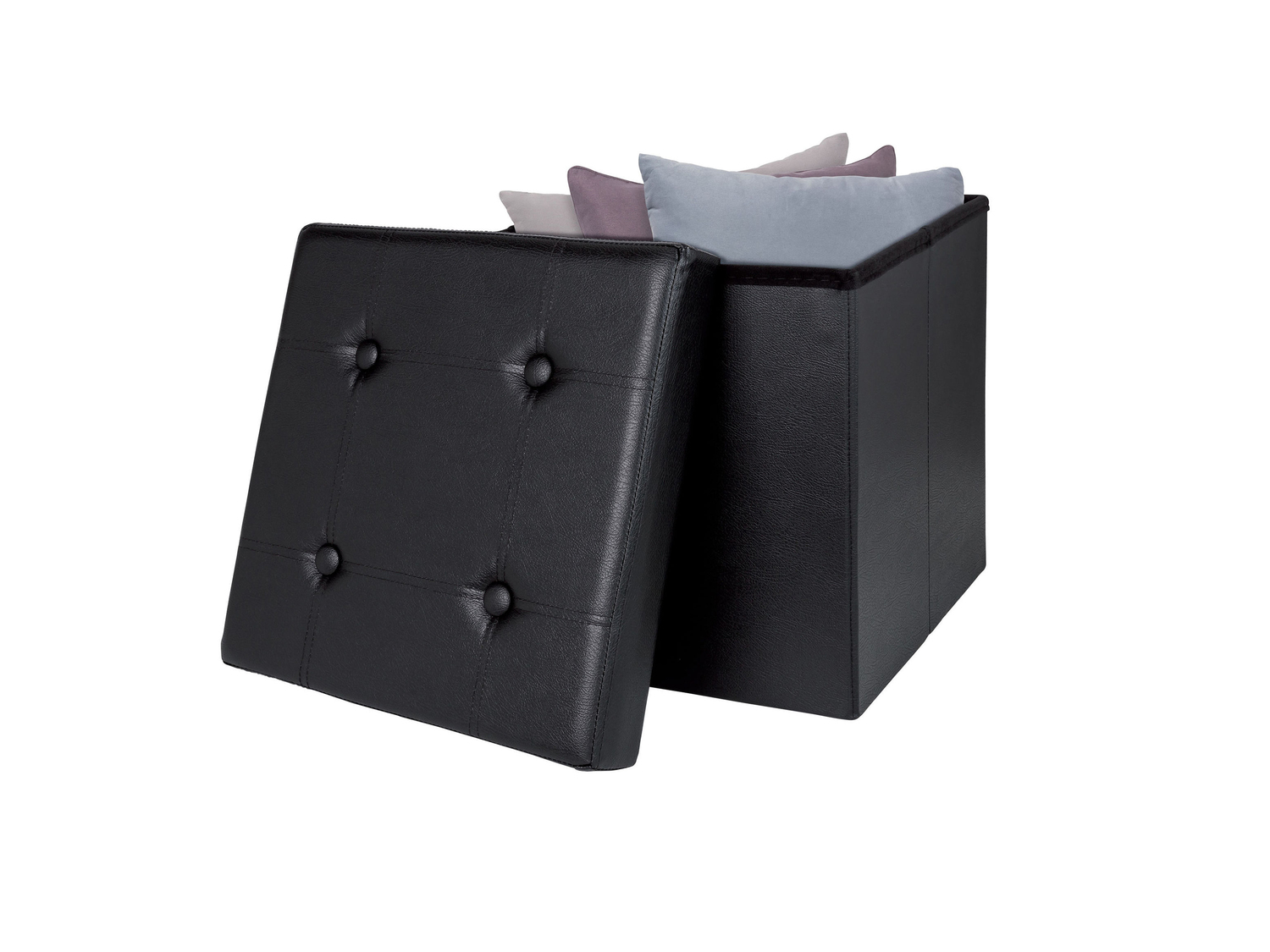 Pouf contenitore Livarno Living, prezzo 12.99 €
- Seduta imbottita e ...