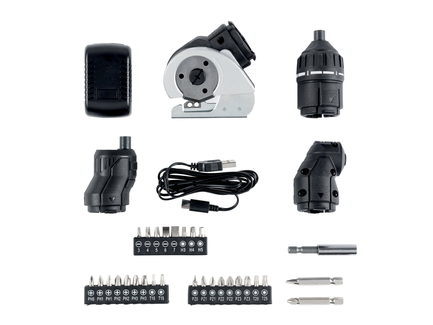 Avvitatore ricaricabile 4 in 1 Parkside PAS D5, prezzo 29.99 €
- Portabit magnetico ...