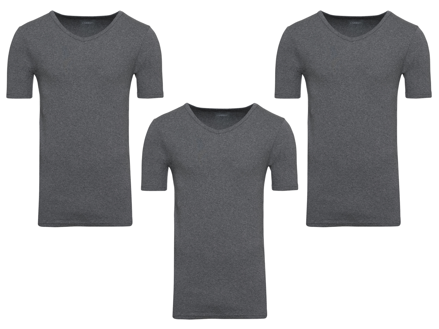 T-shirt intima da uomo Livergy, prezzo 9.99 €
3 pezzi - Misure: M-XL ...