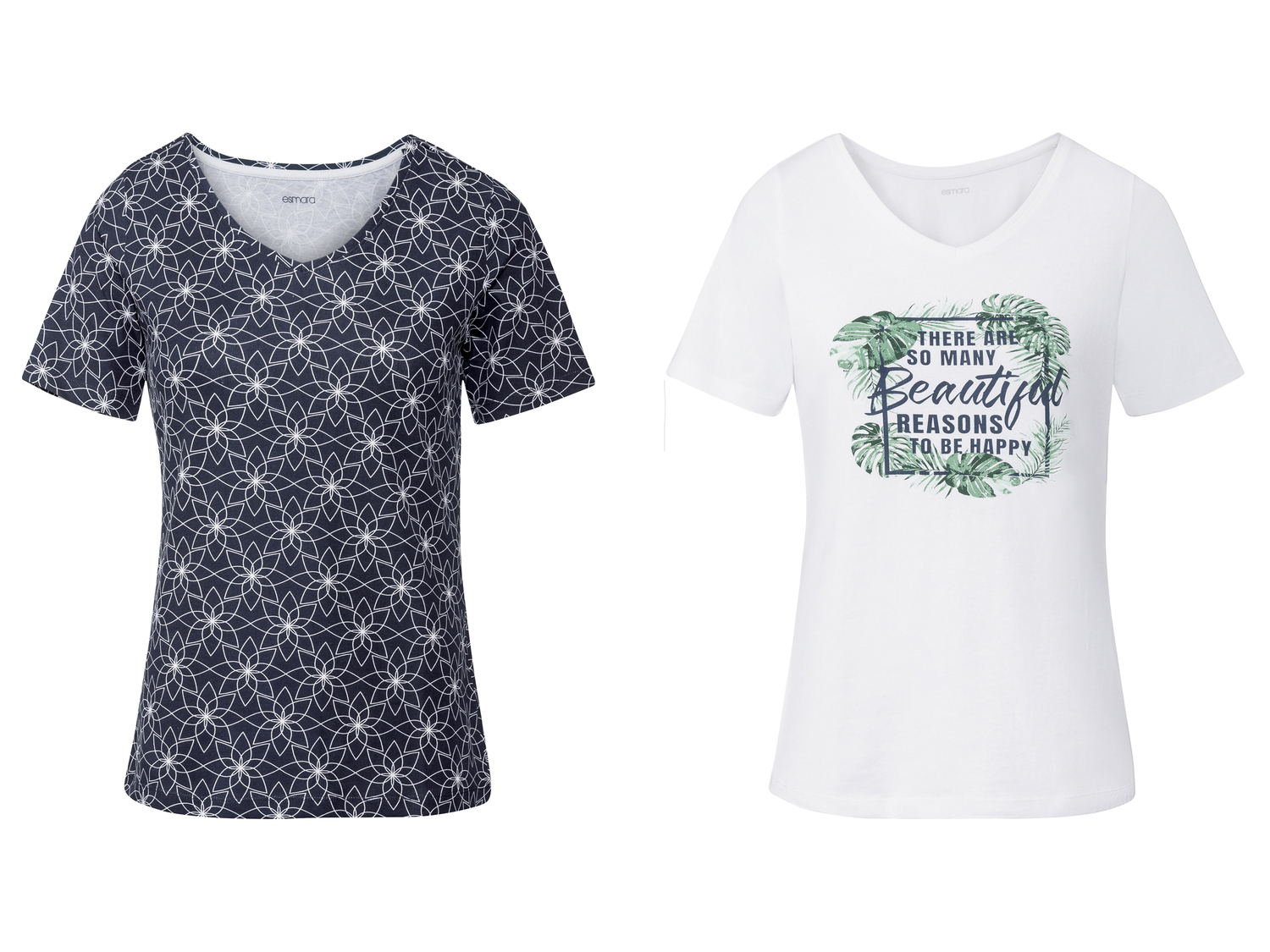 T-Shirt da donna Esmara, prezzo 6.99 €
2 pezzi - Misure: S-XL
Taglie ...