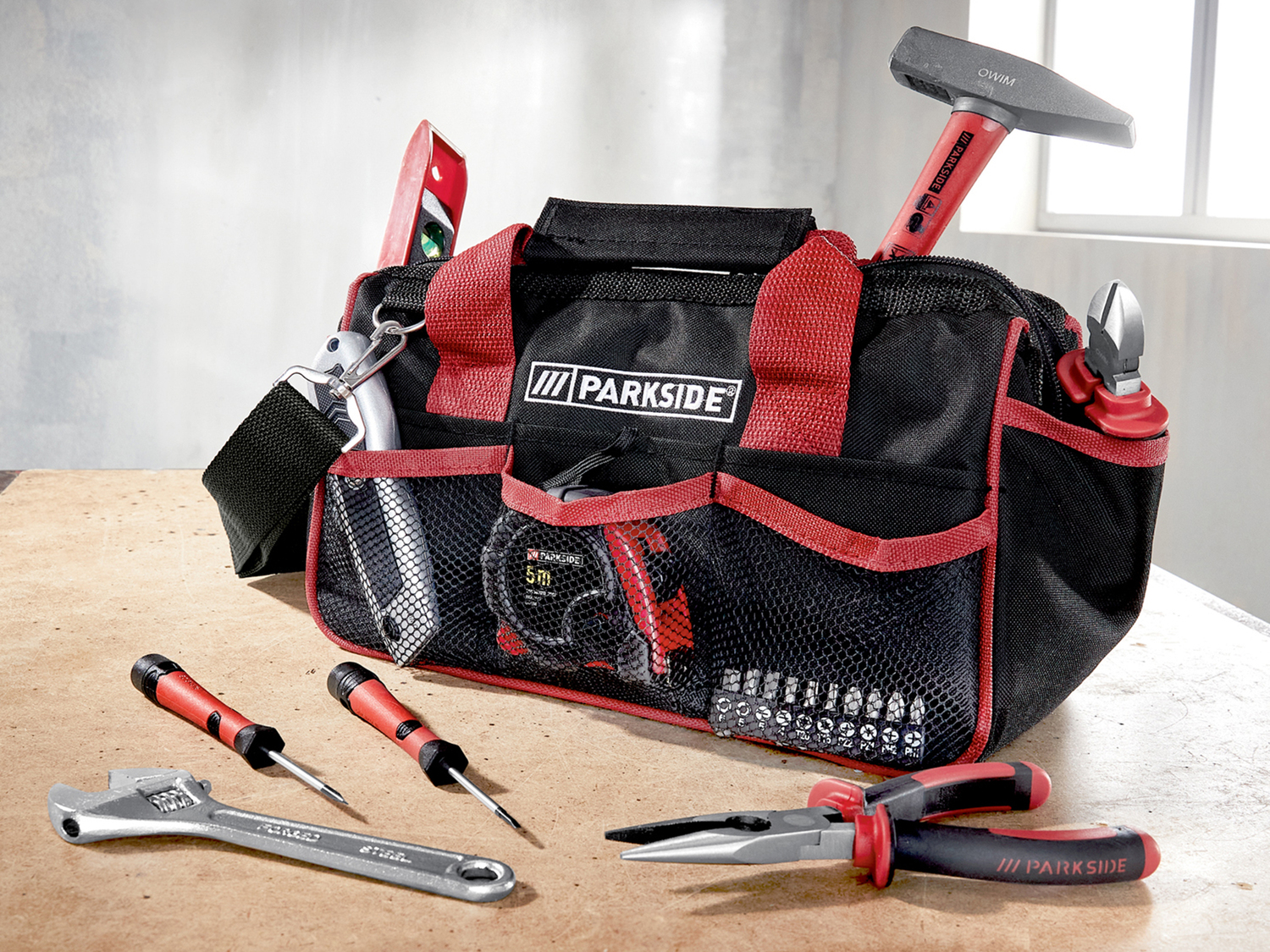 Borsa con attrezzi da lavoro Parkside, prezzo 22.99 €
23 pezzi
Caratteristiche
...