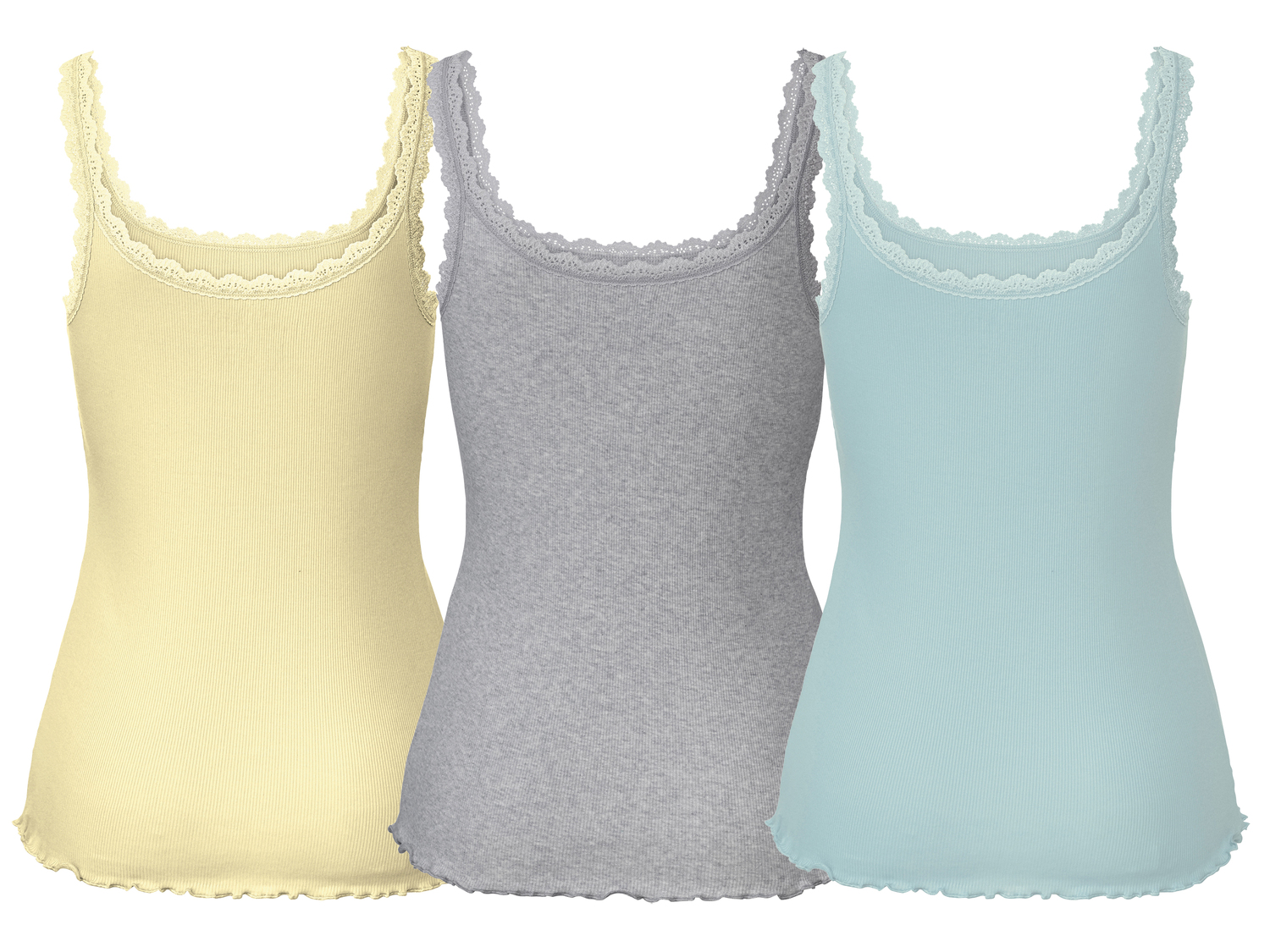 Canotta con pizzo da donna Esmara Lingerie, prezzo 8.99 €
3 pezzi - Misure: ...