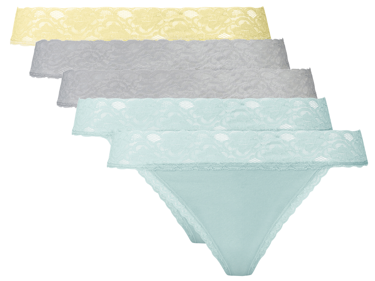 Perizoma da donna con pizzo Esmara Lingerie, prezzo 6.99 €
5 pezzi - ...