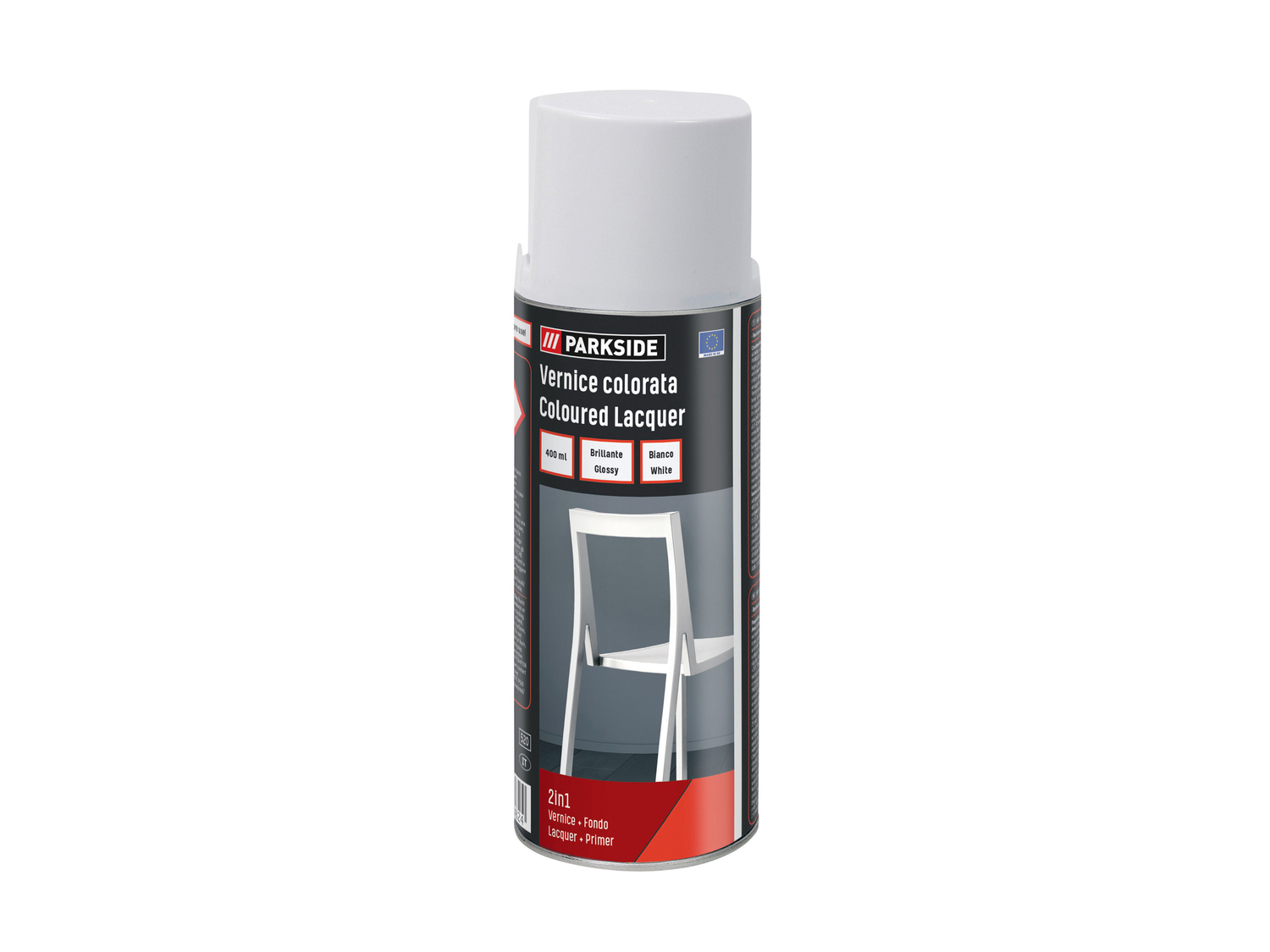 Vernice colorata spray Parkside, prezzo 3.99 €
400 ml
Caratteristiche