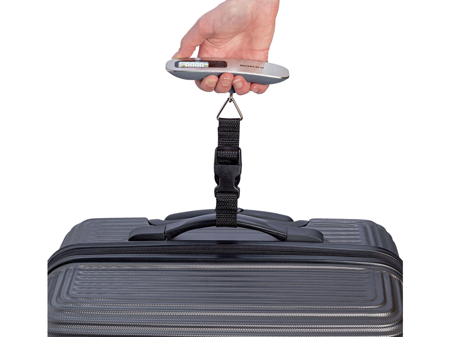 Bilancia per valigia Silvercrest, prezzo 5.99 €
- Portata: max. 50 kg
- Funzione ...
