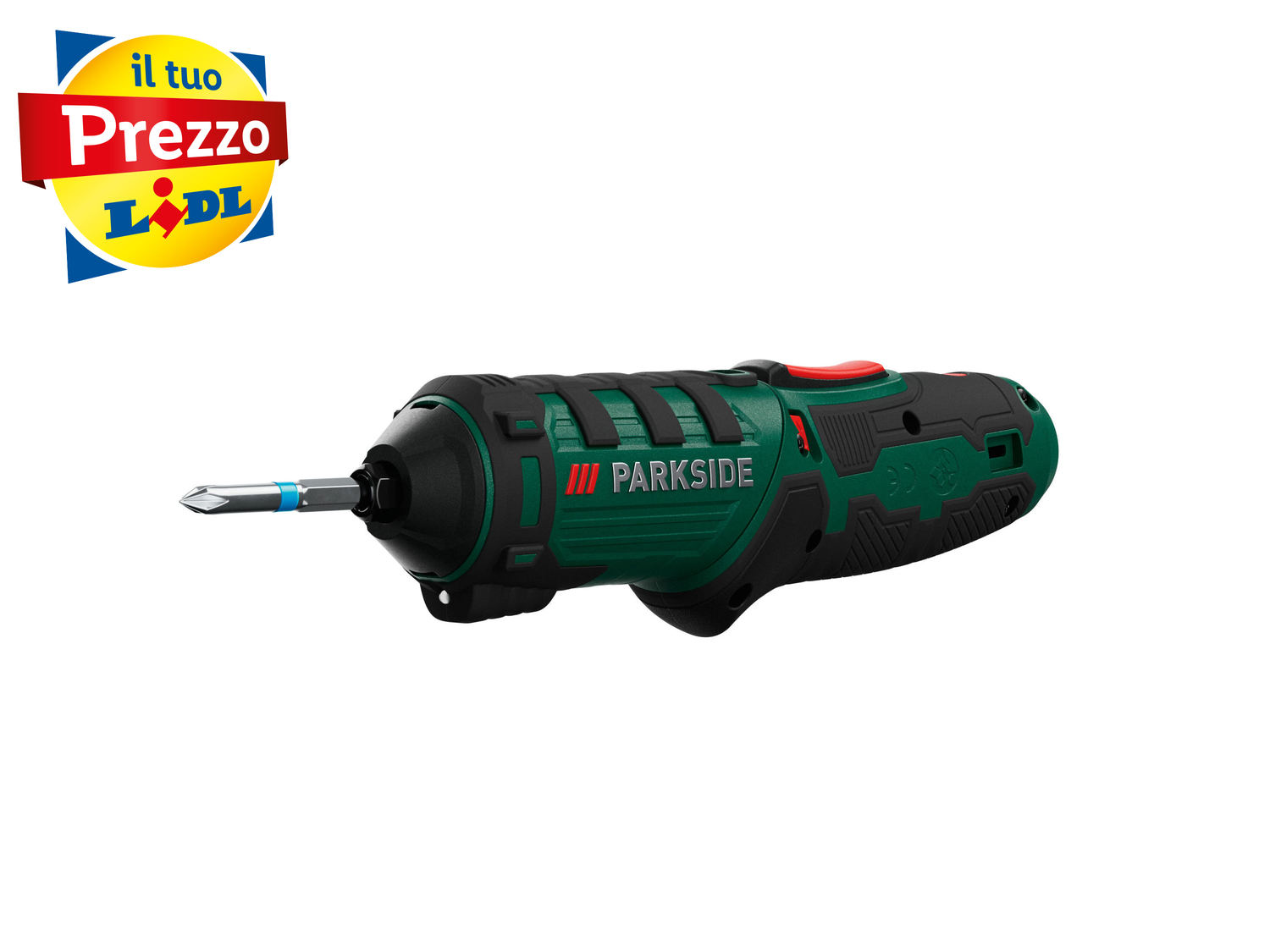 Avvitatore ricaricabile con impugnatura girevole Parkside PSSA 4 B2, prezzo 14.99 ...