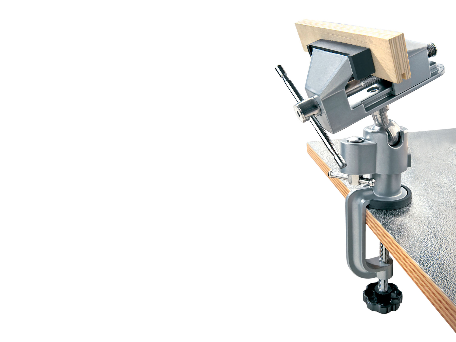 Morsa da banco Parkside, prezzo 9.99 €
- Ruotabile e orientabile grazie al giunto ...