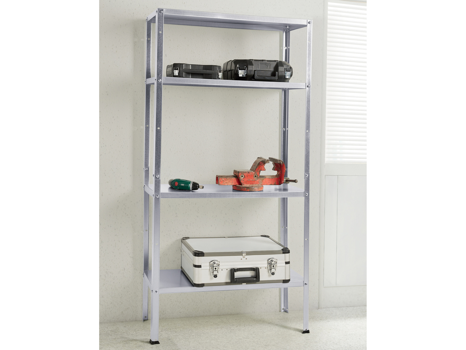 Scaffale in metallo con 4 ripiani Parkside, prezzo 19.99 €
- Protezione ...