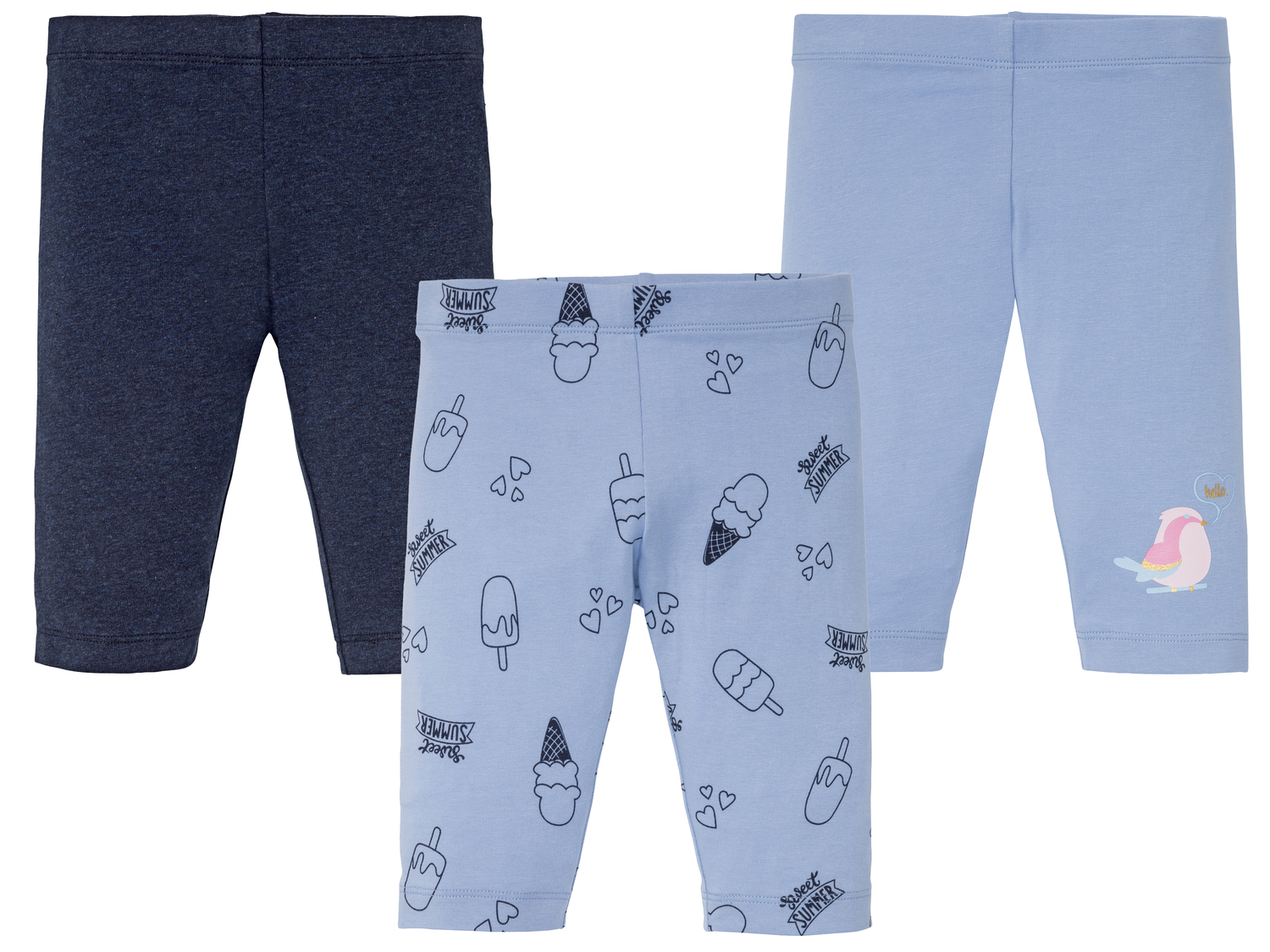 Leggings da bambina Lupilu, prezzo 5.99 €
3 pezzi - Misure: 1-6 anni
Taglie ...