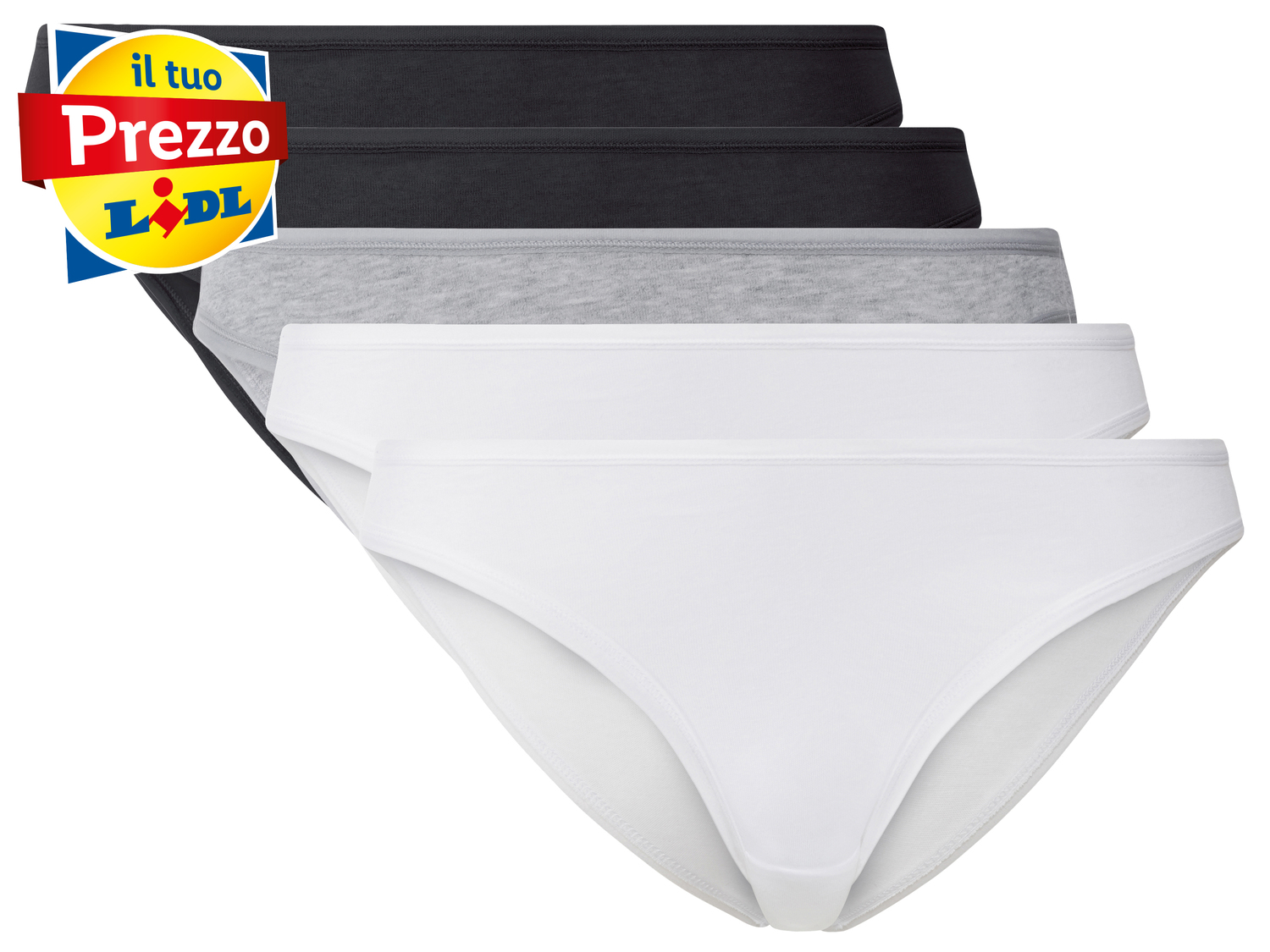 Minislip da donna Esmara, prezzo 6.99 €
5 pezzi - Misure: S-L
Taglie ...