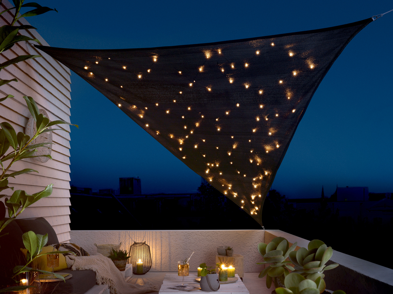 Tenda a vela parasole con illuminazione LED Florabest, prezzo 22.99 &#8364; ...