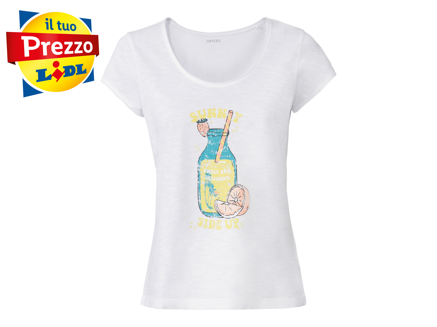 T-shirt da donna Esmara, prezzo 3.99 €
Misure: S-L
- Puro cotone
Prodotto ...