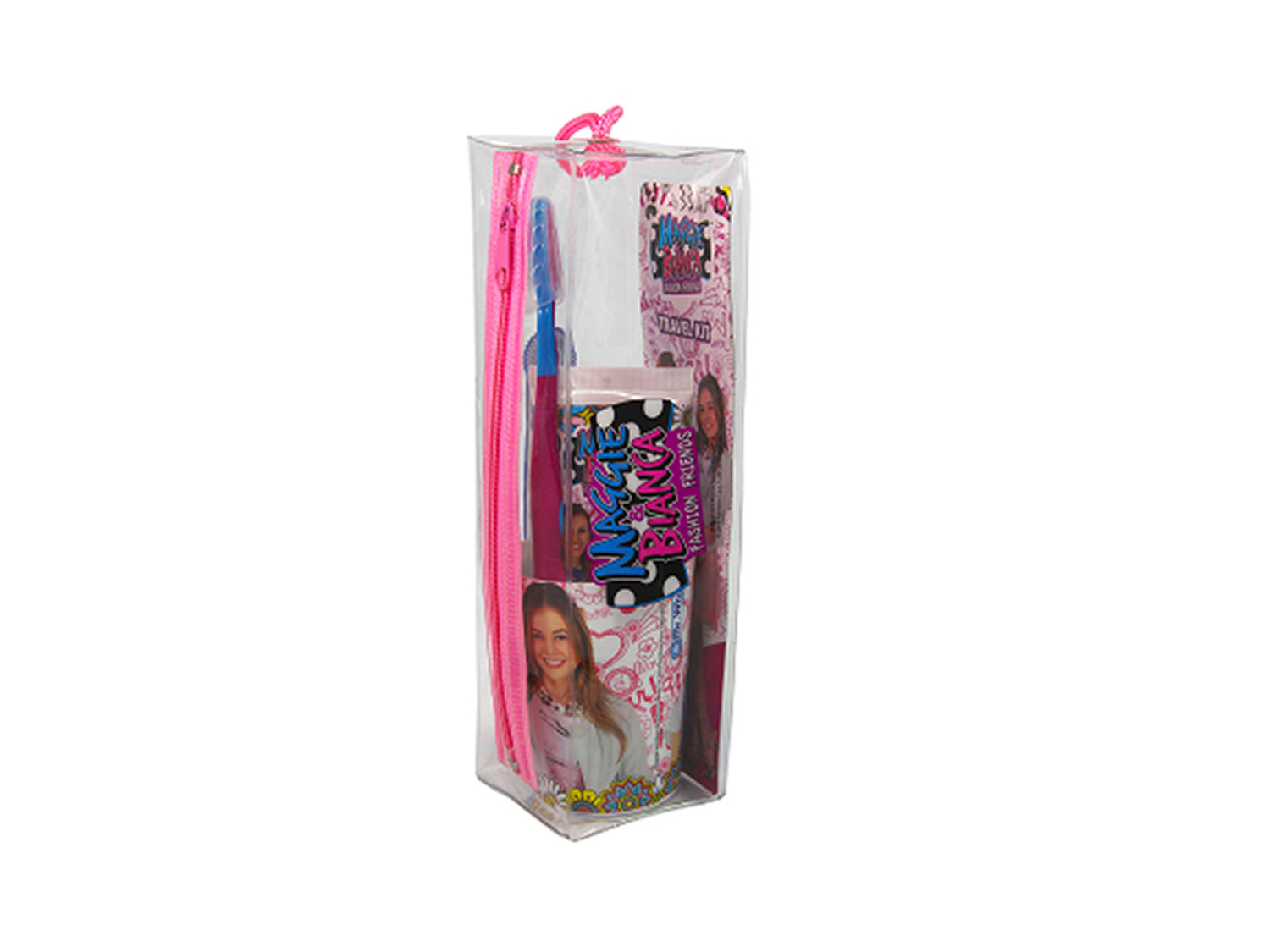 Pochette da bambini per igiene orale Spiderman, Winx, Ninja Turtles, Trolls, Maggie&amp;Bianca, ...