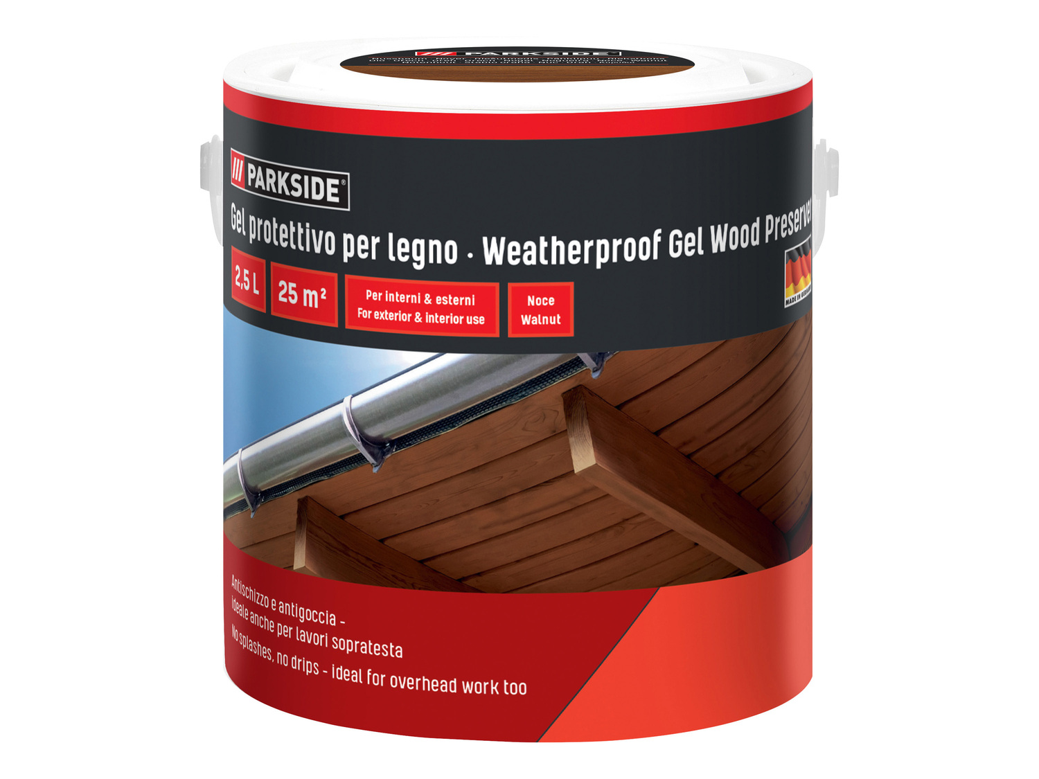 Gel protettivo per legno 2,5 L Parkside, prezzo 9.99 €
- Per interni ...