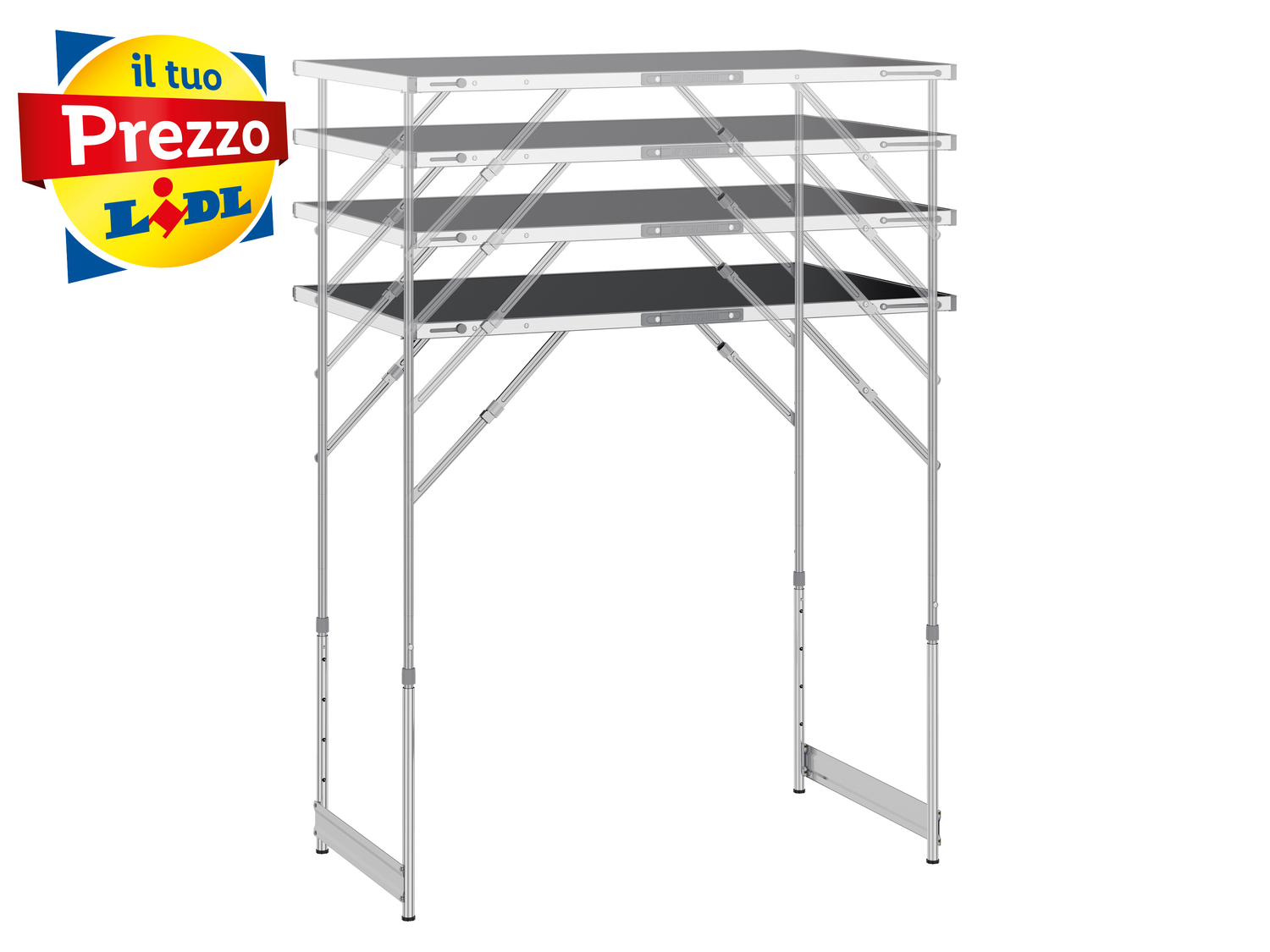 Set tavolo multifunzione Parkside, prezzo 49.00 €
- 3 elementi con maniglia ...