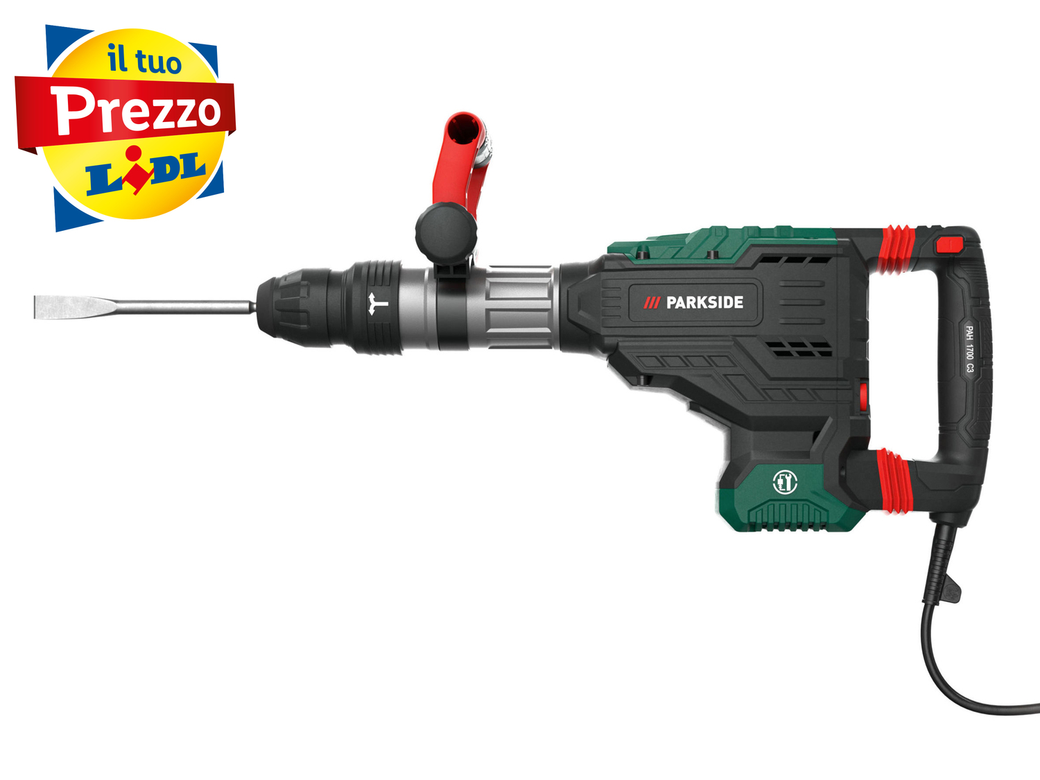 Martello demolitore Parkside PAH 1700 C3, prezzo 119.00 €
- Forza di percussione ...