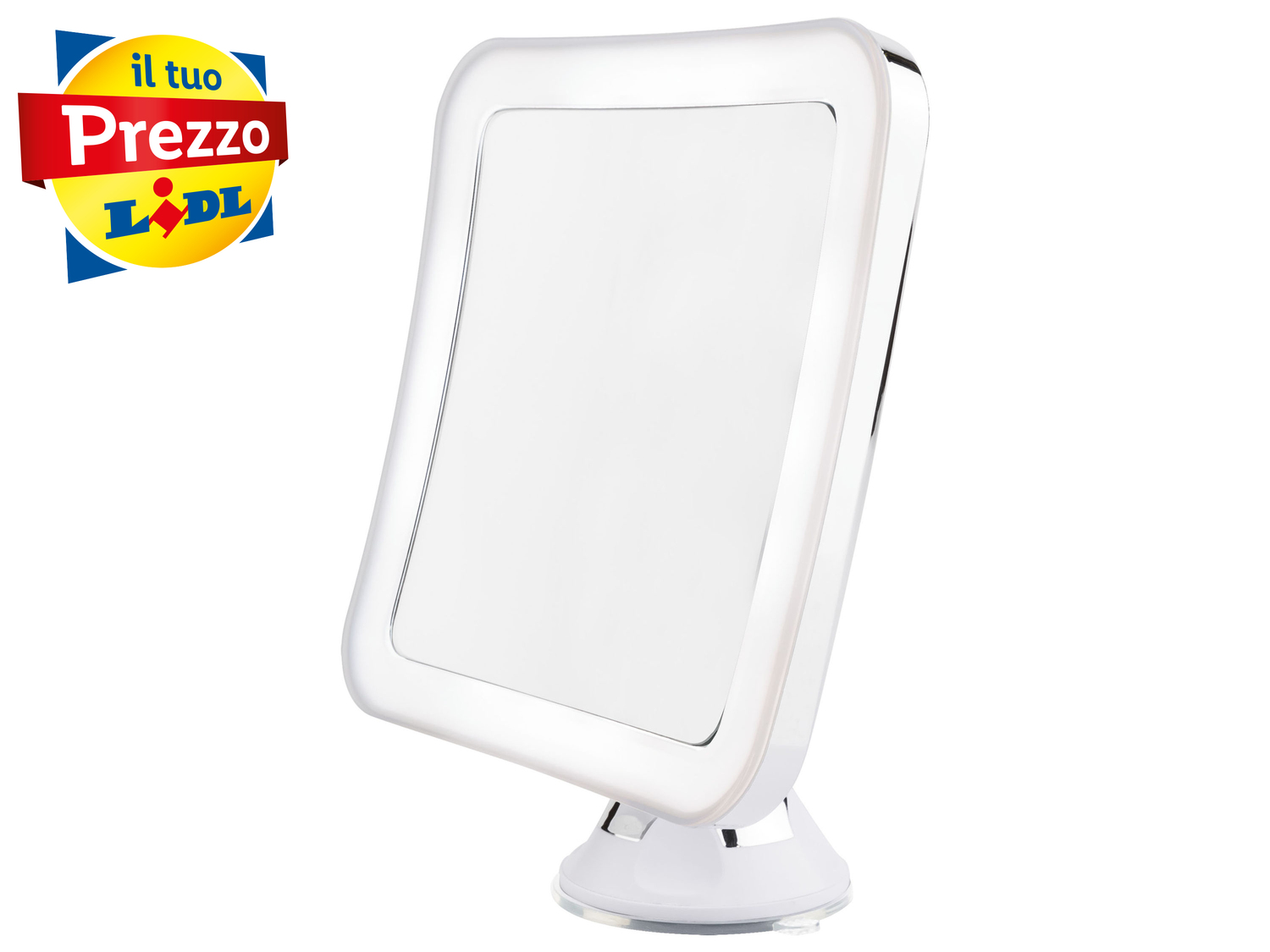 Specchio a LED per il trucco Livarno, prezzo 12.99 €
- Girevole a 360° ...