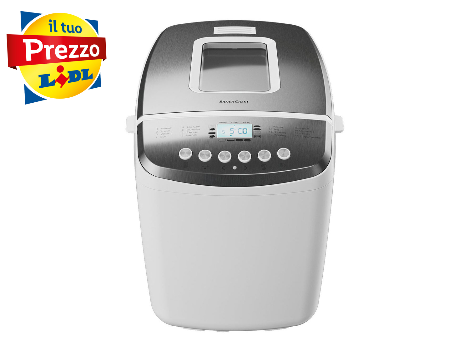 Macchina per il pane Silvercrest Kitchen Tools, prezzo 49.00 €
- Con 16 programmi ...
