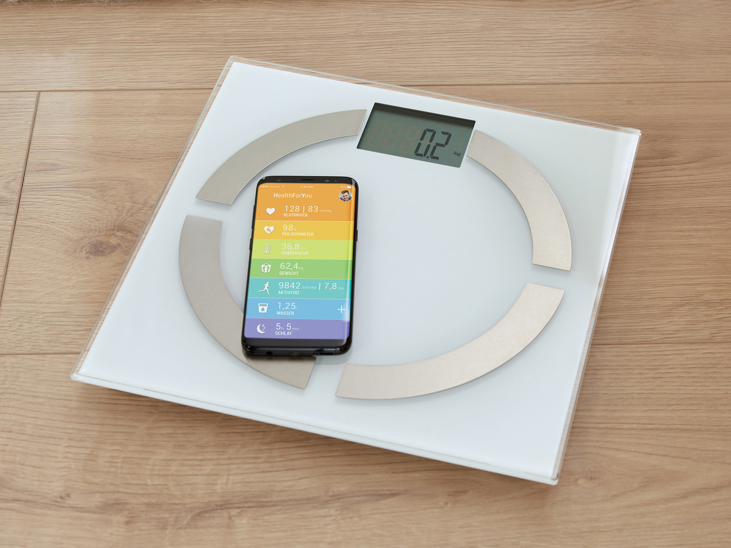 Bilancia pesapersone diagnostica con App Medisana, prezzo 19.99 €
- Misurazione ...