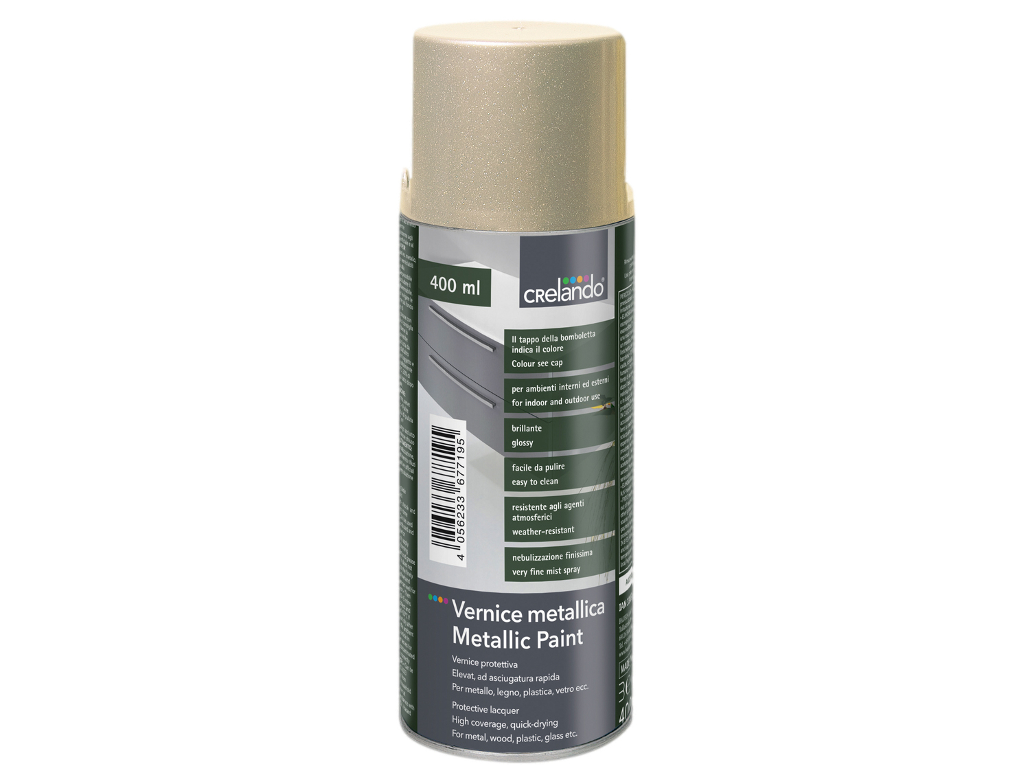 Vernice spray effetto pietra, metallica o argento Crelando, prezzo 3.99 € ...