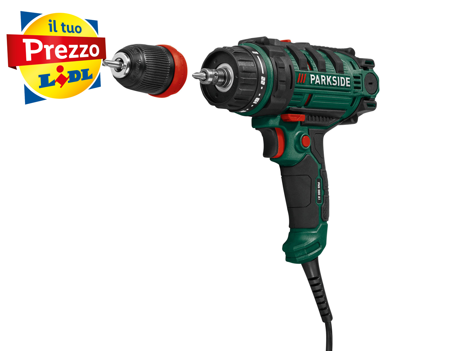 Trapano avvitatore Parkside, prezzo 24.99 €
Con Spindle Lock
- Trasmissione ...
