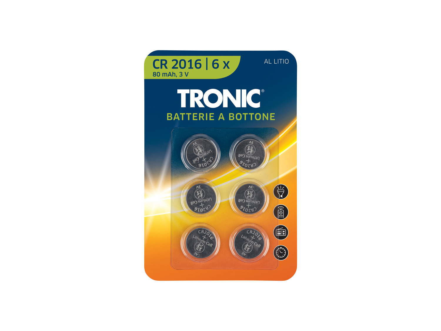 Batterie a bottone Tronic, prezzo 0.99 €
6 pezzi
Caratteristiche
