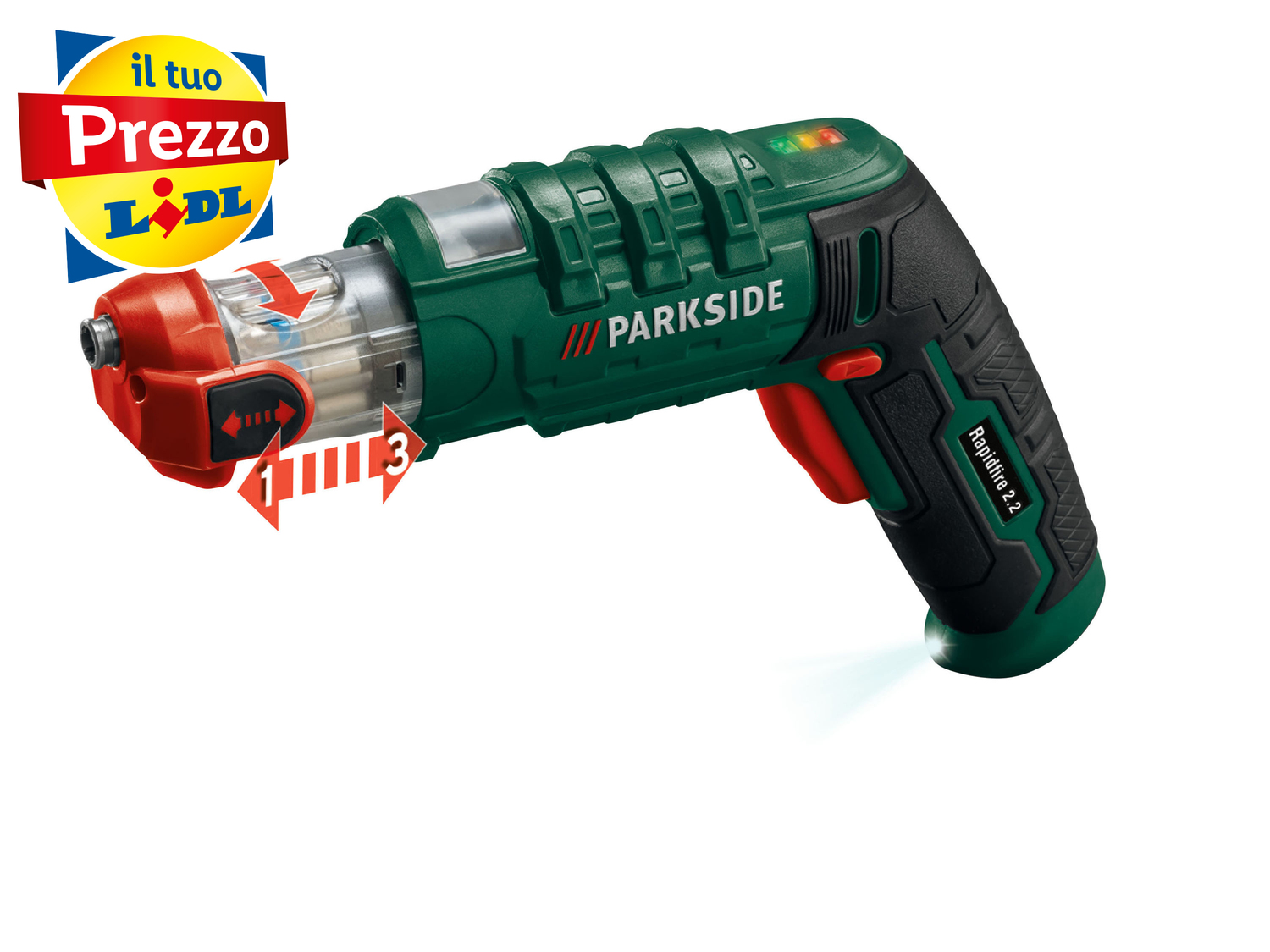 Avvitatore ricaricabile con cambio bit integrato Parkside Rapidfire 2.2, prezzo ...