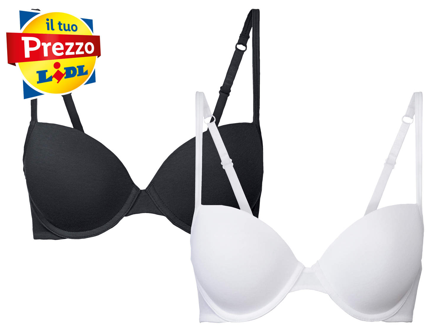 Reggiseno Esmara, prezzo 9.99 €
2 pezzi - Misure: 3B-5C
- Con coppe ...
