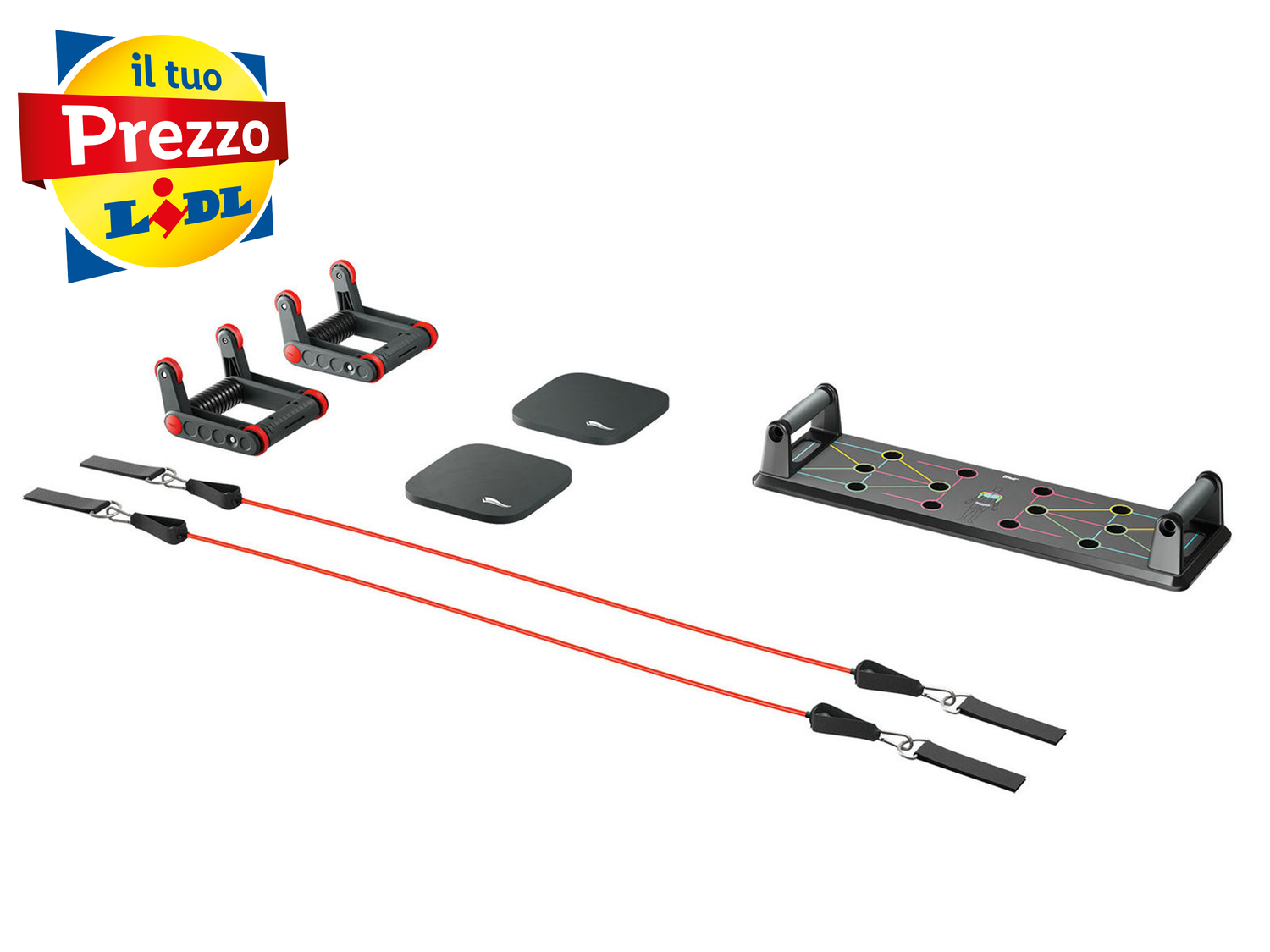 Tavola per push-up o set fitness 3 in 1 Crivit, prezzo 12.99 €
- Portata max. ...