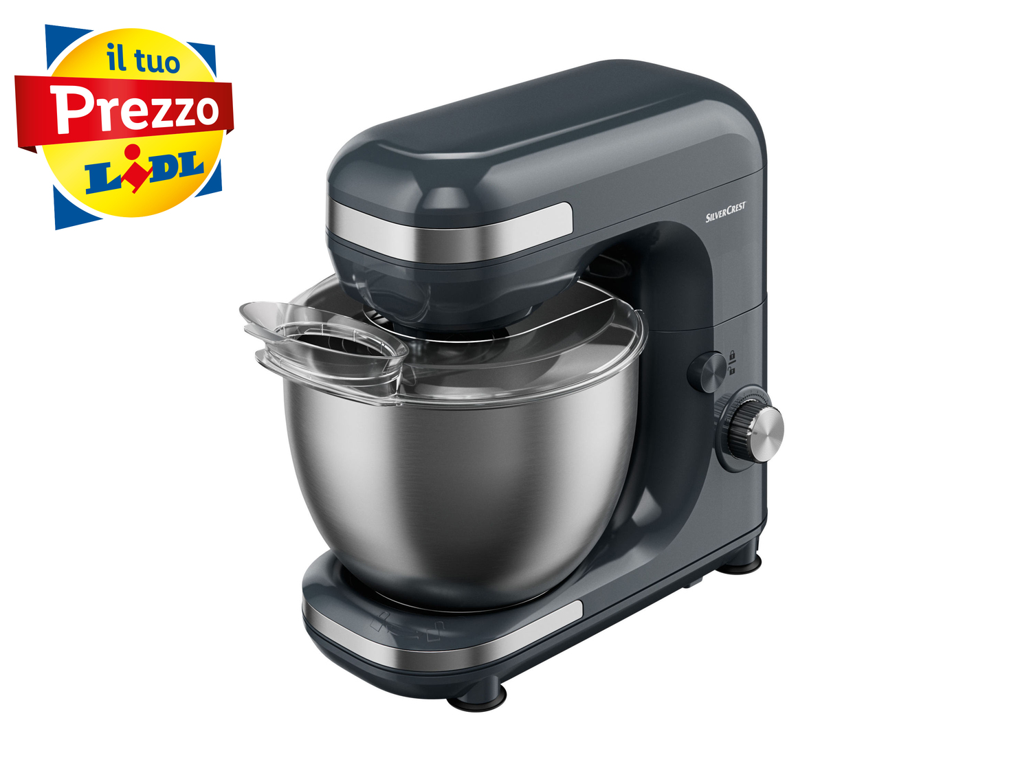 Impastatrice planetaria Silvercrest Kitchen Tools, prezzo 49.00 €
- Regolazione ...