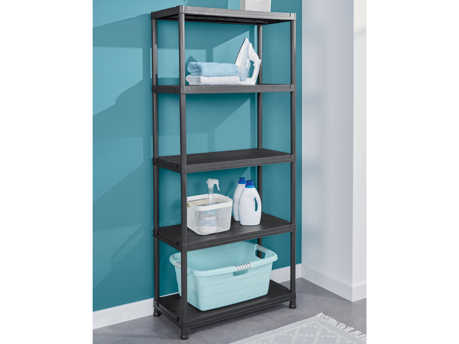 Scaffale a 5 ripiani Livarno, prezzo 29.99 €
- Max. portata (ciascun ripiano): ...
