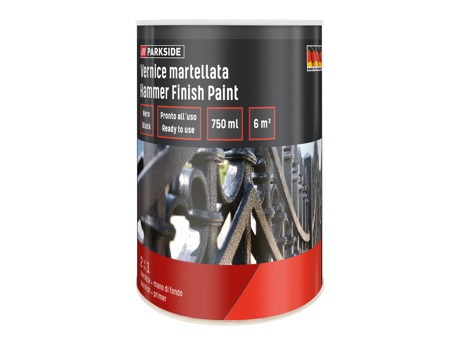 Vernice martellata, per portone del garage o lacca protettiva per zinco Parkside, ...