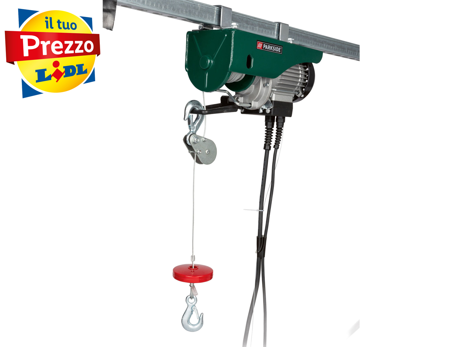 Paranco sollevatore Parkside, prezzo 89.00 &#8364; 
- Con freno automatico per ...