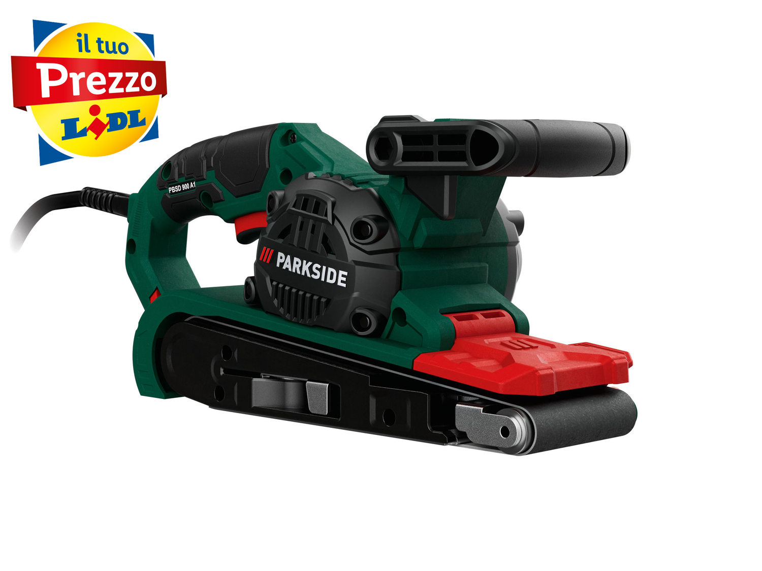 Levigatrice a nastro Parkside, prezzo 39.99 &#8364; 
- Interruttore ON/OFF con ...