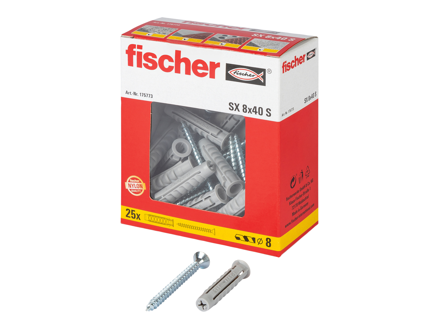 Set viti e tasselli o set tasselli Fischer, prezzo 4.99 €
Caratteristiche