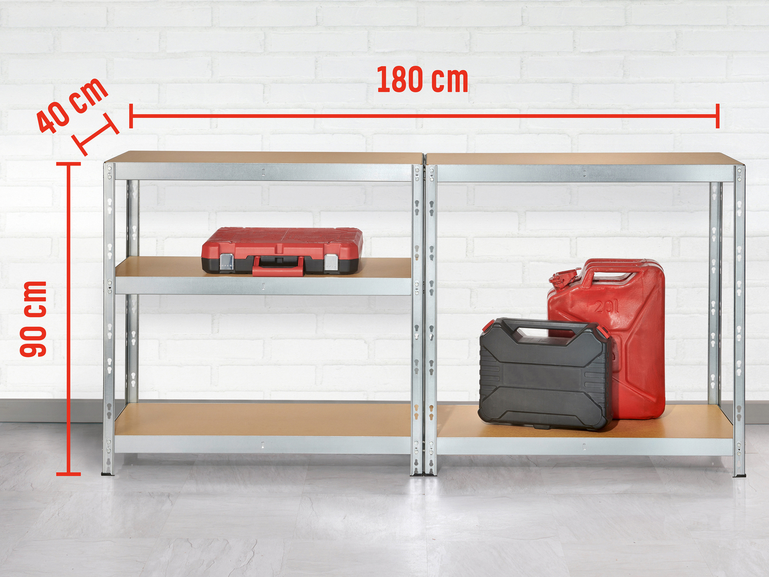 Scaffale in metallo con 5 ripiani Parkside, prezzo 49.00 €
- Montabile ...
