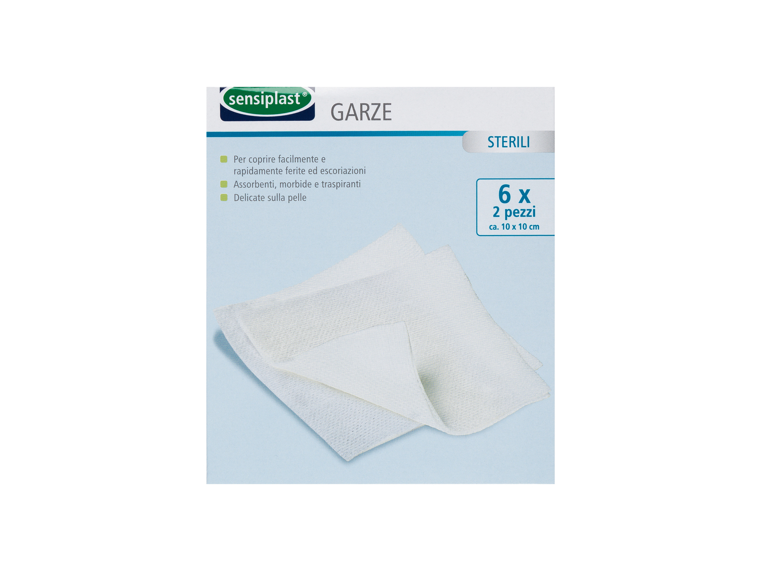 Bendaggi o garze sterili per medicazione Sensiplast, prezzo 1.99 €
- ...